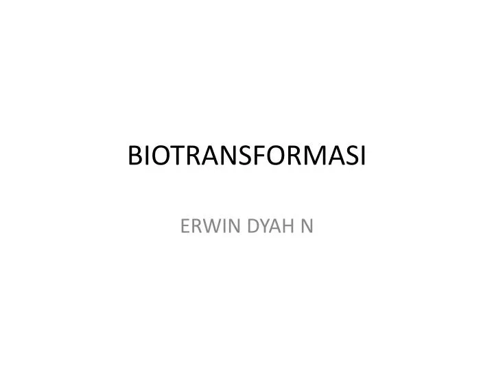 biotransformasi