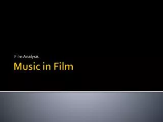 Music in Film