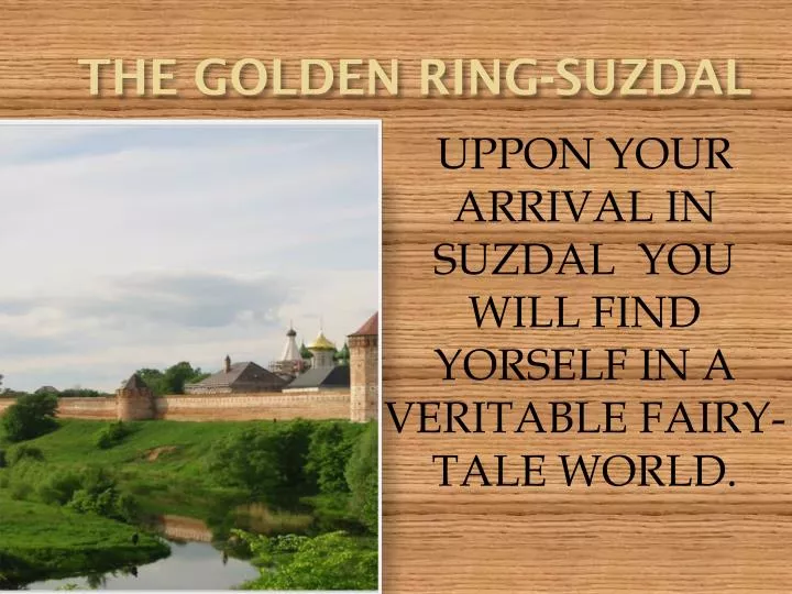 the golden ring suzdal