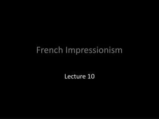 French Impressionism