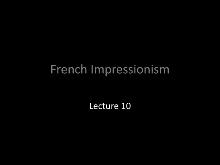 french impressionism