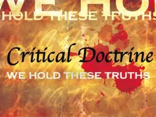 Critical Doctrine