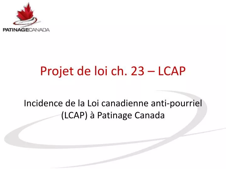 projet de loi ch 23 lcap