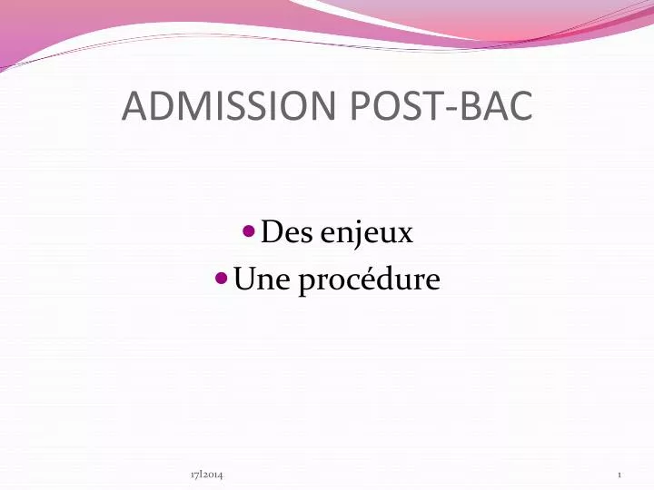 admission post bac