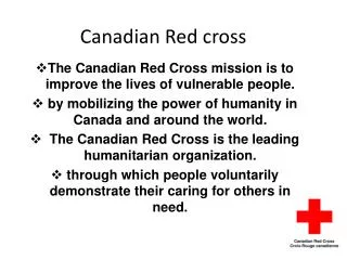 Canadian Red cross