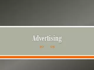 Advertising