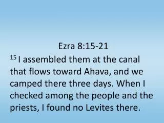 Ezra 8:15-21
