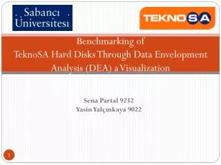 Benchmarking of TeknoSA Hard Disks Through Data Envelopment Analysis ( DEA ) a Visualization
