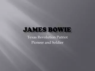 James Bowie