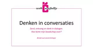 denken in conversaties
