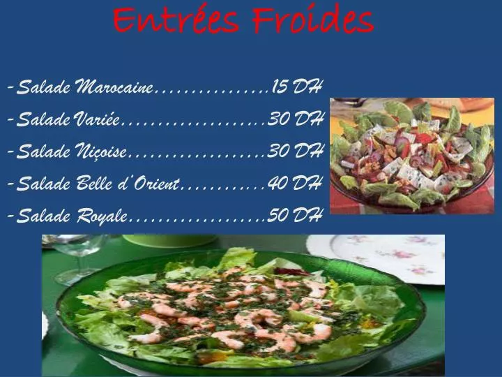 entr es froides