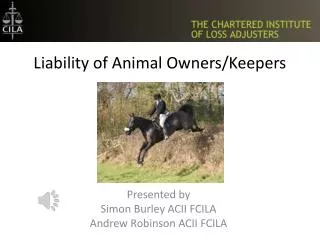 Liability of Animal Owners/Keepers