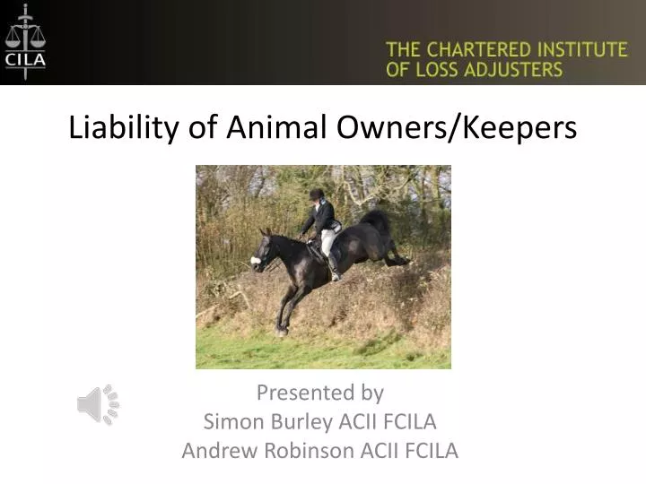 liability of animal owners keepers