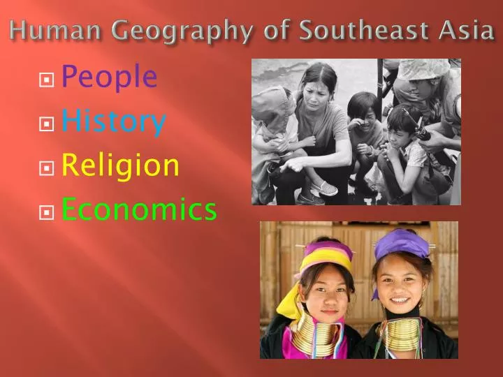 human geography of southeast a sia