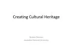 PPT - An Introduction To Cultural Heritage PowerPoint Presentation ...