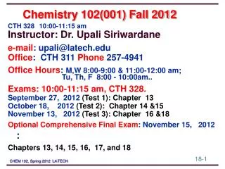 Chemistry 102(001) Fall 2012