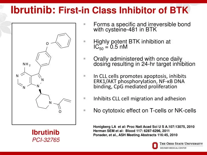ibrutinib first in class inhibitor of btk