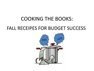 COOKING THE BOOKS: