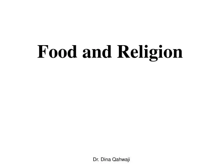 food and religion