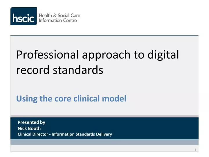 professional approach to digital record standards