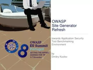 OWASP Site Generator Refresh
