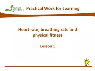 practical work for learning