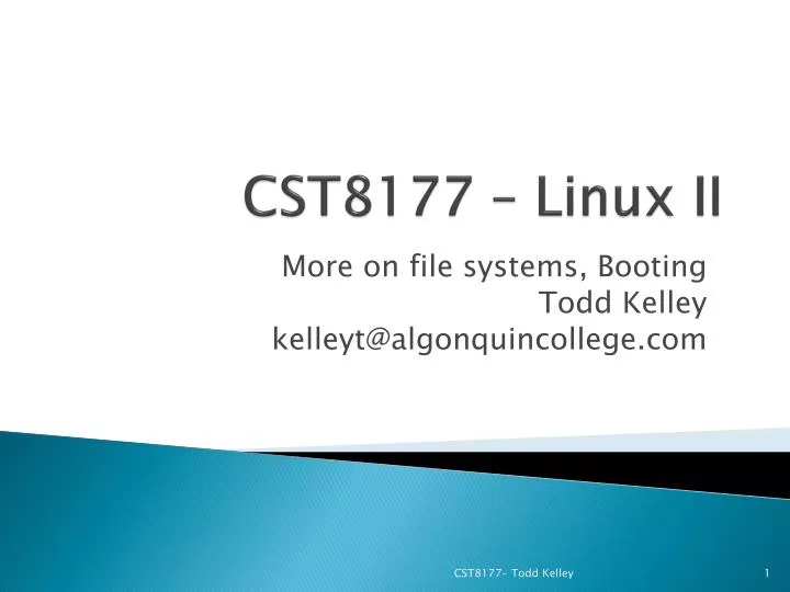 cst8177 linux ii