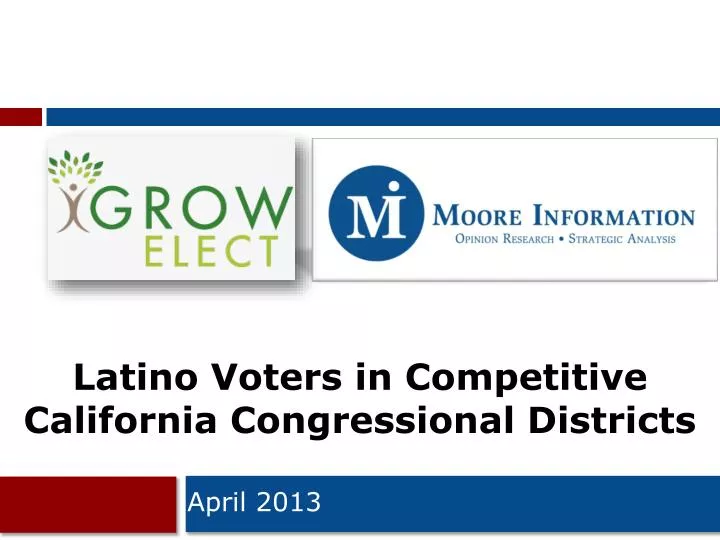 latino voters in competitive california congressional districts