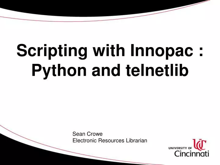 scripting with innopac python and telnetlib