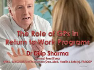 The Role of GPs in Return to Work Programs