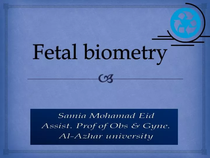fetal biometry