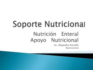 soporte nutriciona l