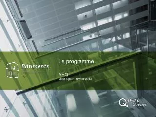 le programme