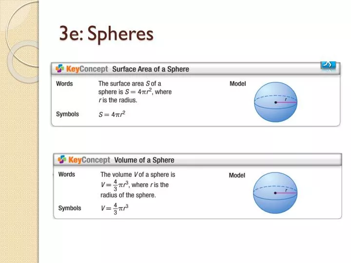 3e spheres