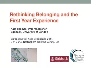 Rethinking Belonging and the First Year Experience