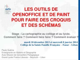 stage la cartographie au coll ge et au lyc e comment faire comment faire faire comment valuer
