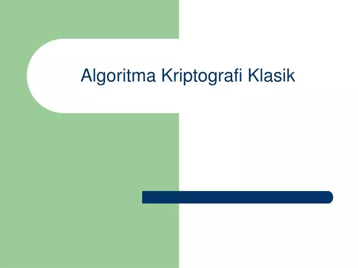 algoritma kriptografi klasik