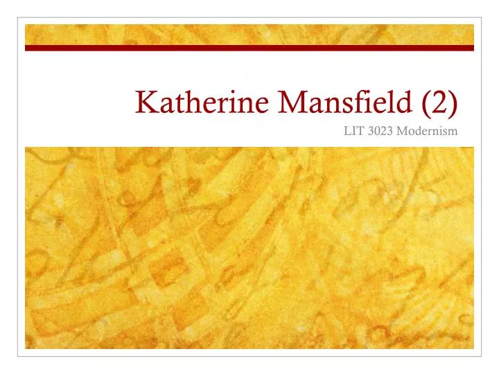 katherine m ansfield 2