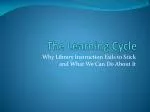 The Learning Cycle - slide 1