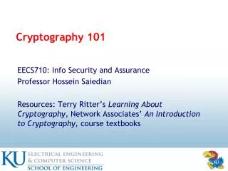 Cryptography 101