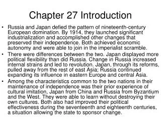 chapter 27 introduction