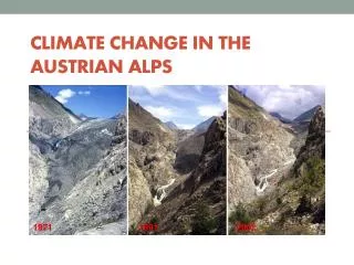 Climate Change i n the Austrian Alps