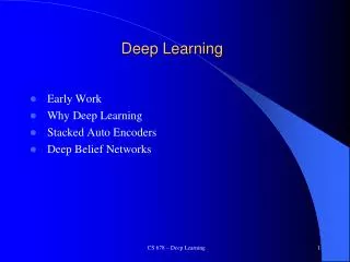 Deep Learning