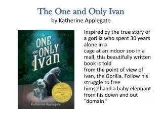 the one and only ivan by katherine applegate