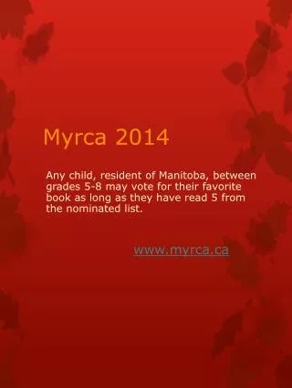 Myrca 2014
