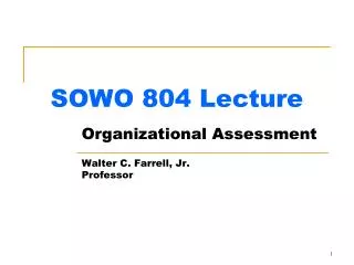 SOWO 804 Lecture