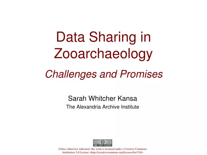 data sharing in zooarchaeology challenges and promises