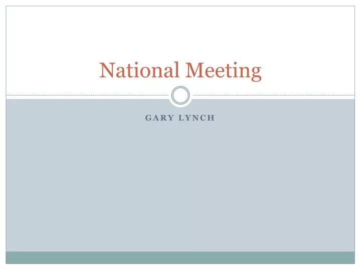 national meeting