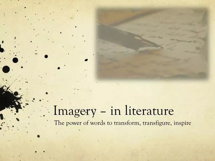 imagery in literature