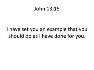 John 13:15